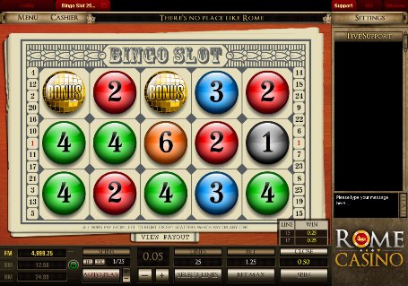 Play online slots at Rome Casino!